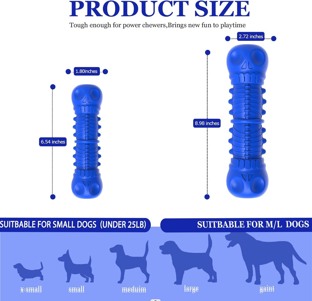 ZIKATON Juguetes chirriantes para perros masticadores agresivos, ju...