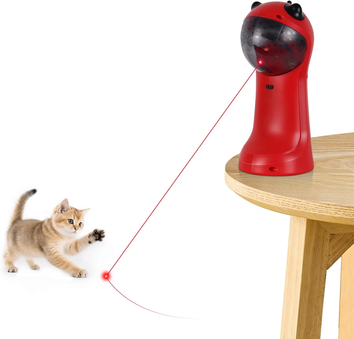 TBTeek Juguete interactivo para gatos activado por movimiento, jugu...