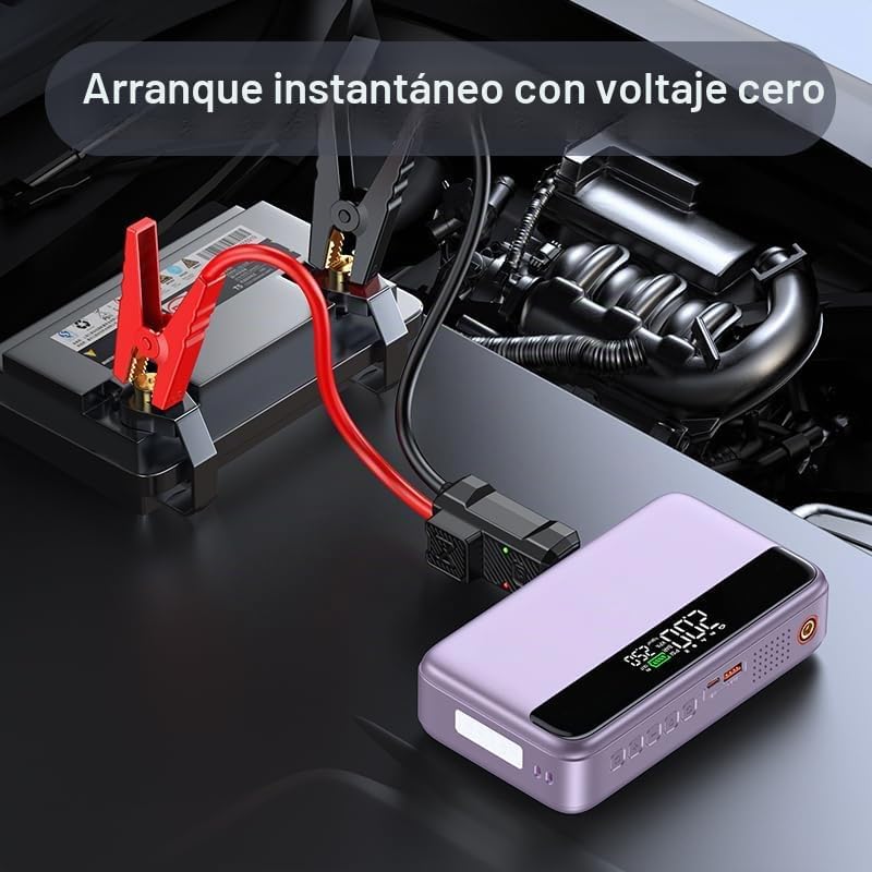 PD - Arrancador portátil de automóvil de 65 W con compresor de aire...