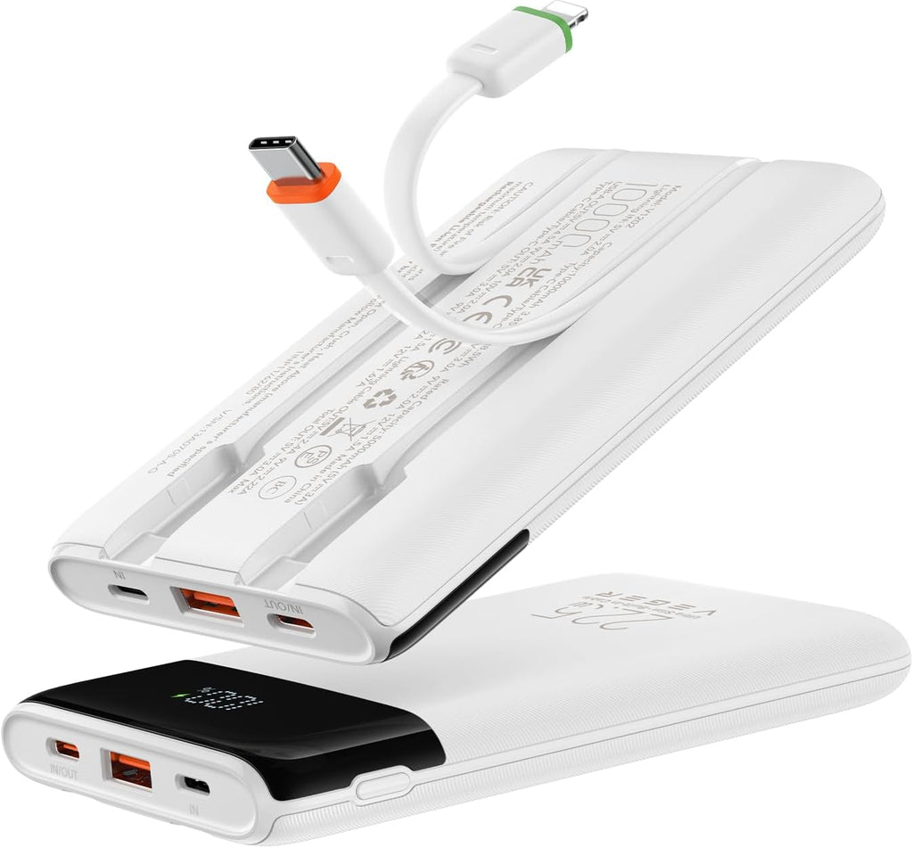 VEGER Cargador portátil de carga rápida de 22.5 W, banco de energía...