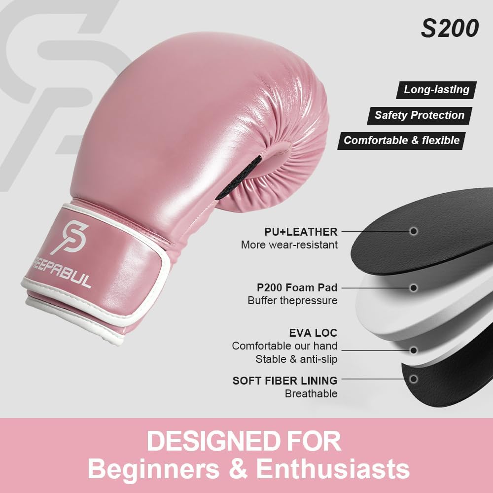 Guantes de boxeo SAEEPABUL S200 para hombres y mujeres, adecuados p...