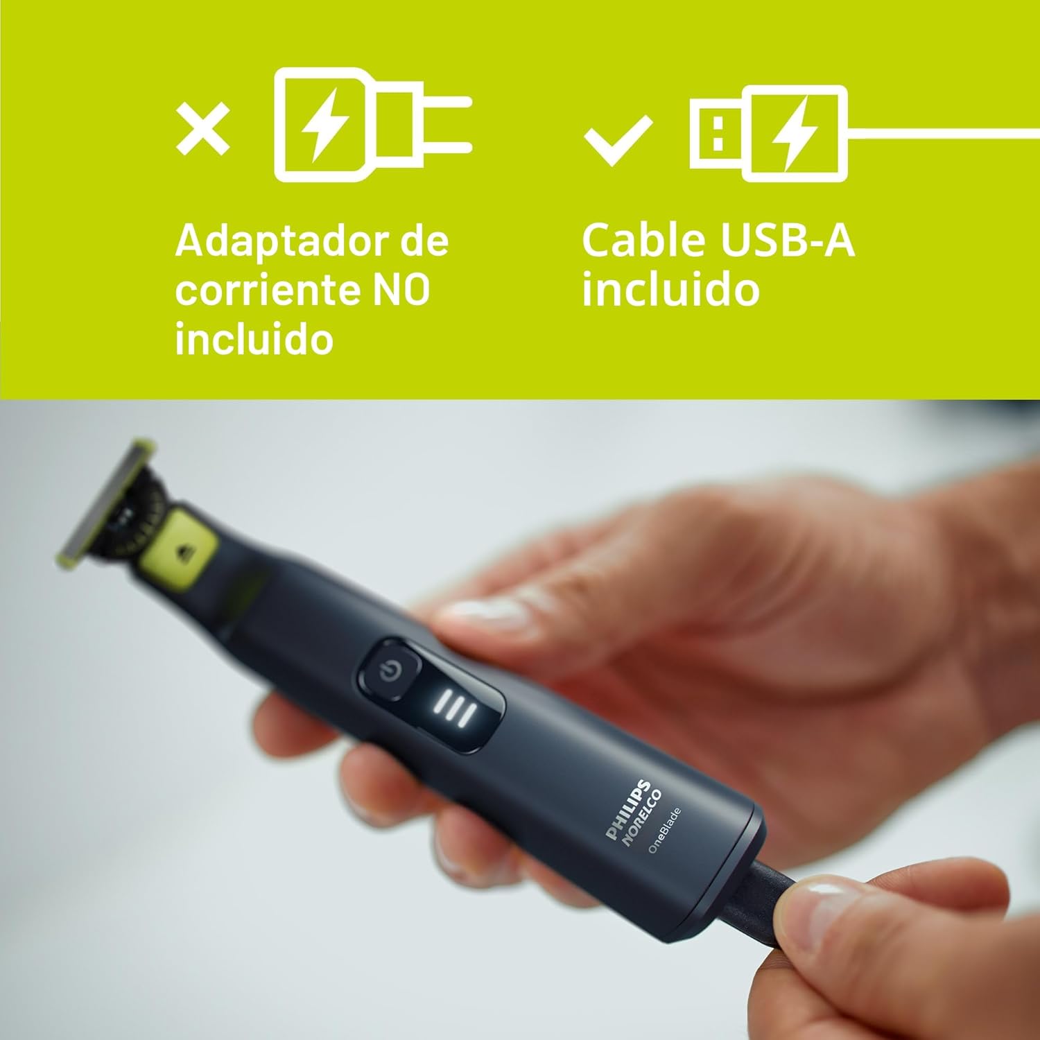 Philips Norelco OneBlade Pro 360 - Afeitadora eléctrica facial + cu...