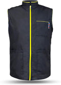 Barbero Profesional Nueva Camisa Chaqueta Hombre Negro Sin Mangas Y...