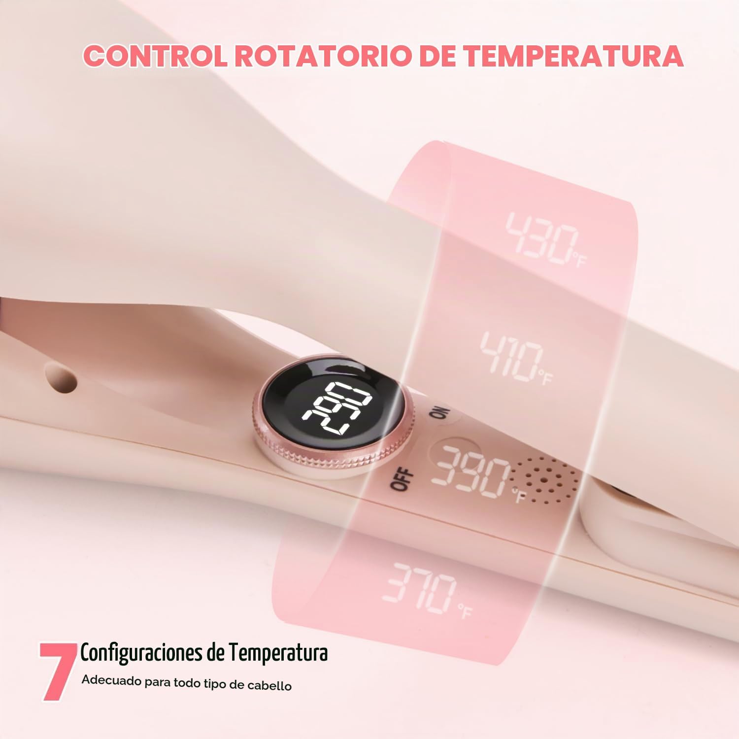 Ondulador de pelo, rizador de doble barril de 1,25 pulgadas, ondas...