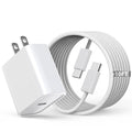Cable tejido de 10 pies para Apple 17, 16, 15, 60 W, 10 pies, USB C...