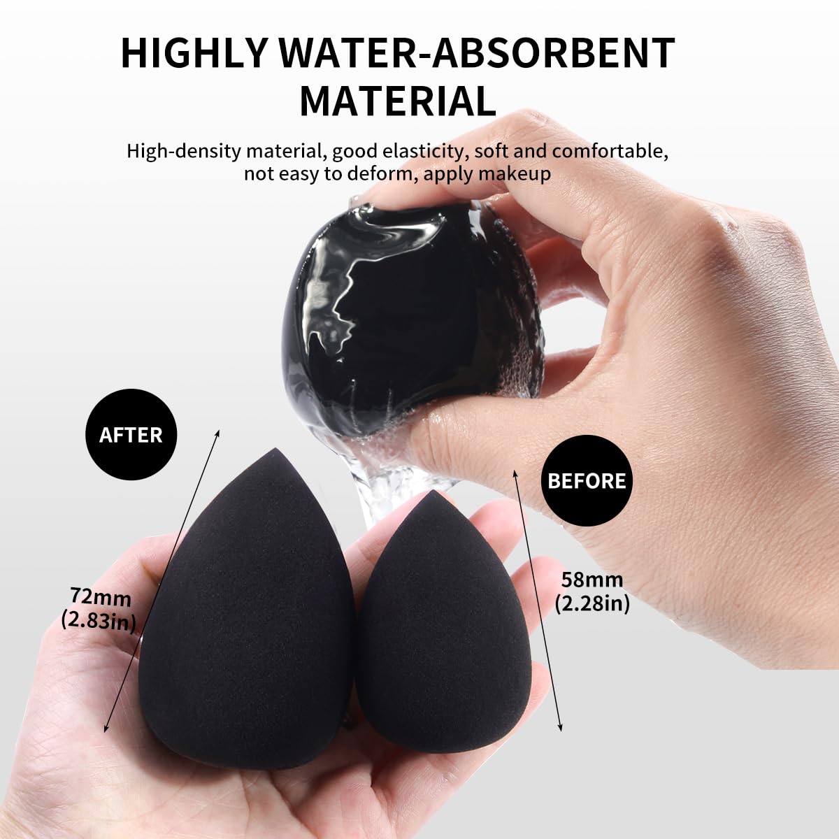 MAANGE Juego de 30 brochas de maquillaje profesional con bolsa de t...