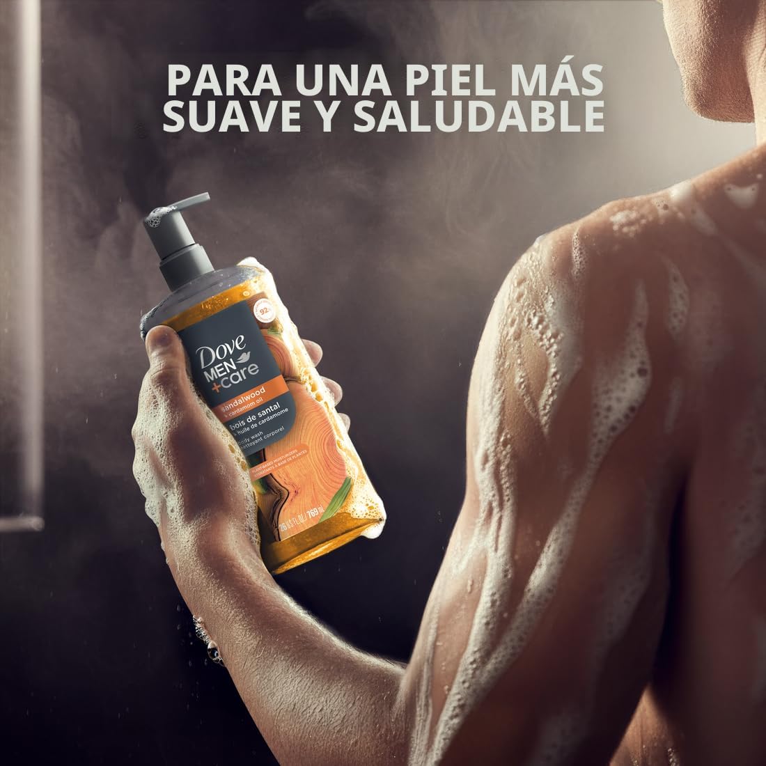 DOVE MEN + CARE Gel de Ducha de Sándalo y Aceite de Cardamomo Gel d...