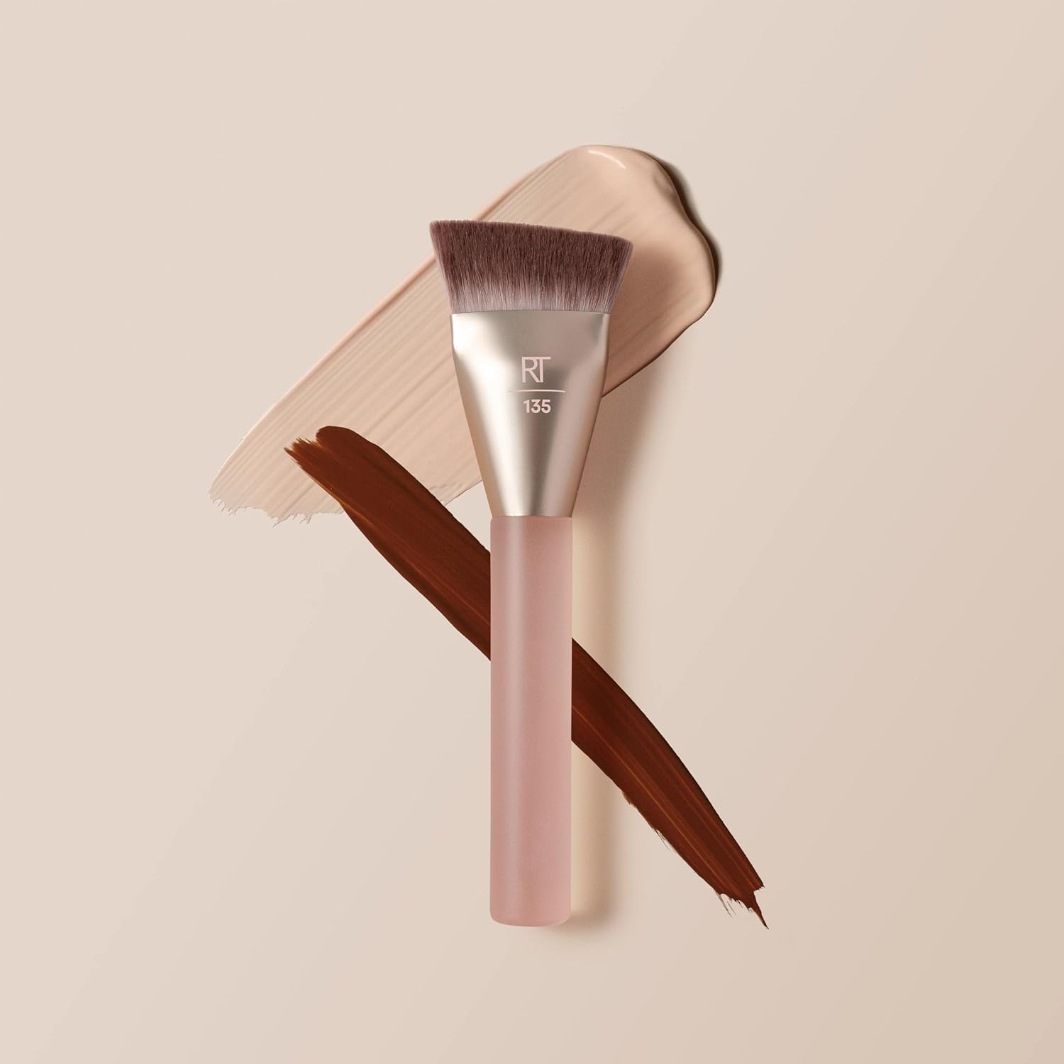 Real Techniques New Nudes H-Diamond - Brocha para mezclar base, con...
