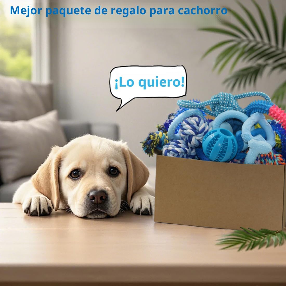 Beiker Paquete de 20 juguetes masticables para cachorros, juguetes...