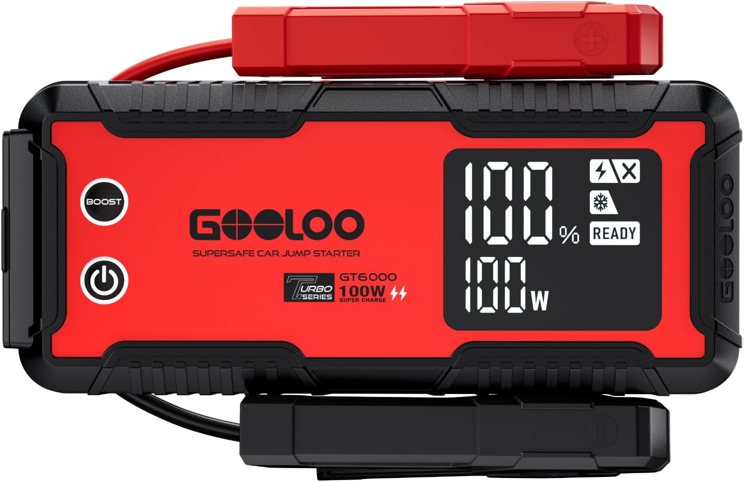 GOOLOO Arrancador de coche GT6000 de 6000 A con carga rápida bidire...