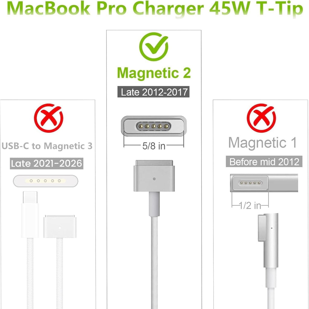 Cargador de aire Mac Book 45W Mag 2 T-Tip para Mac Book Air 11\/13&...