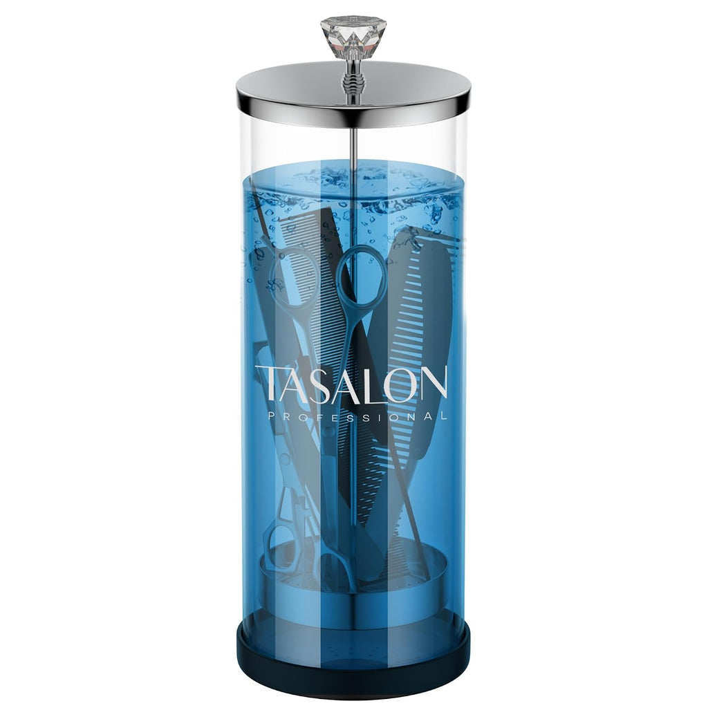 TASALON Tarro de peluquero (45.5 onzas) con mango de cristal, tarro...