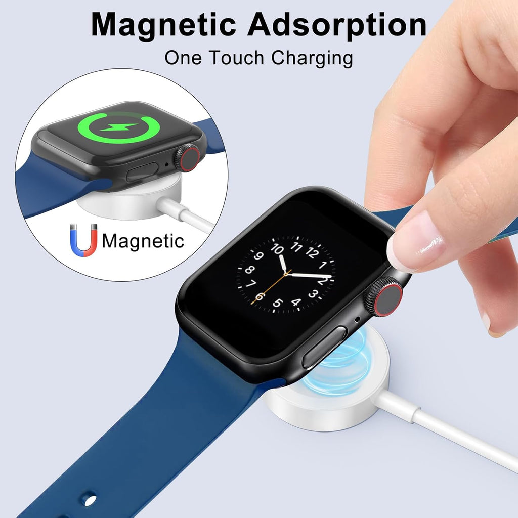 2 paquetes de 2 m\/6.6 pies para cargador de Apple Watch USB magnét...