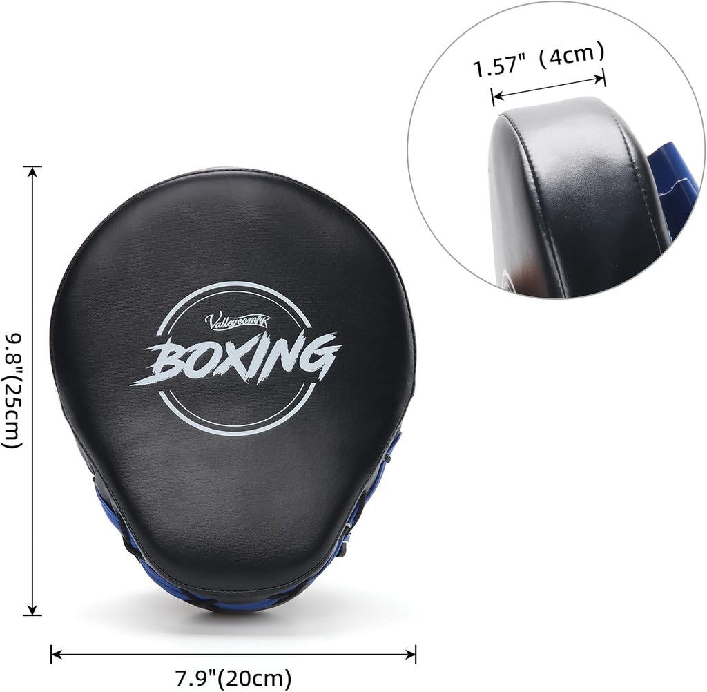 Valleycomfy - Manoplas de boxeo curvadas de piel sintética para ent...