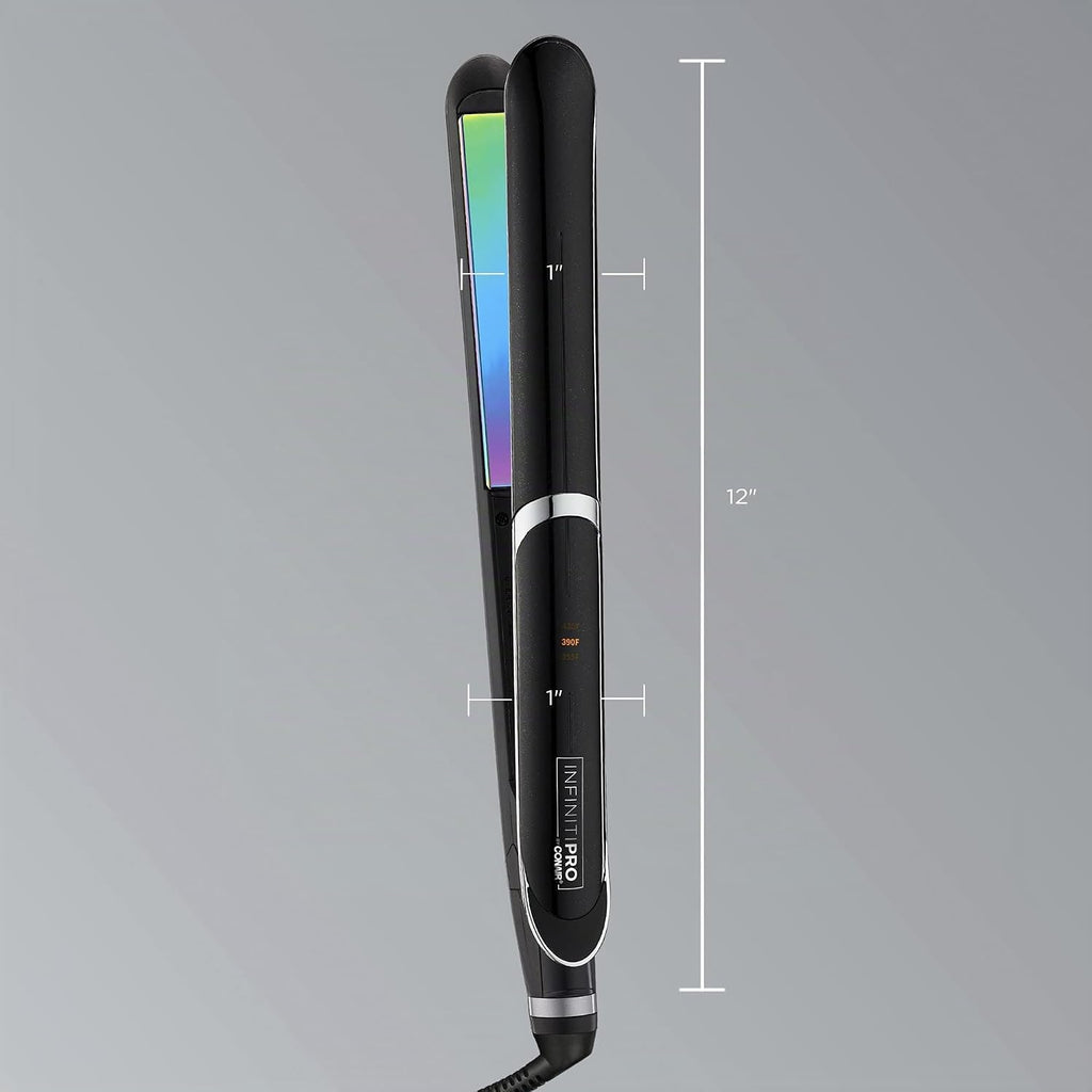 INFINITIPRO DE CONAIR - Plancha para el pelo plana de titanio arcoí...