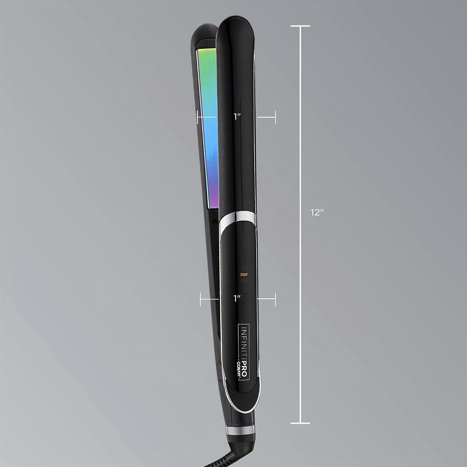 INFINITIPRO DE CONAIR - Plancha para el pelo plana de titanio arcoí...