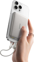 Baseus Picogo Qi2 - Cargador portátil Magsafe de 15 W, cargador por...