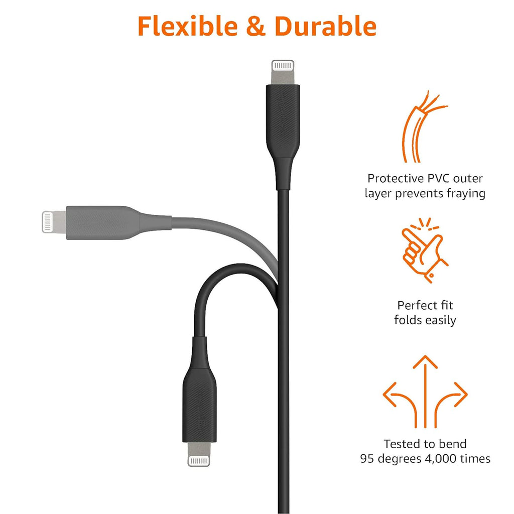 Amazon Basics Cable de carga USB-C a Lightning ABS, cargador certif...