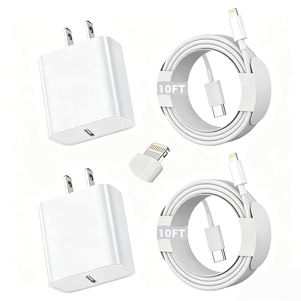 Cargador rápido para iPhone, [certificado por Apple], paquete de 2...