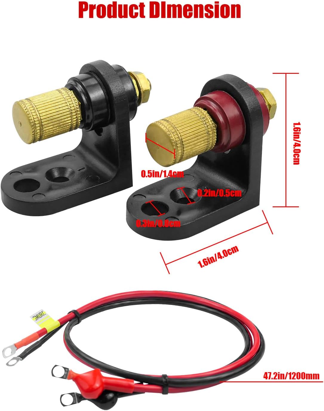 Kit de poste de batería apto para Can Am X3 Polaris RZR UTV ATV | K...