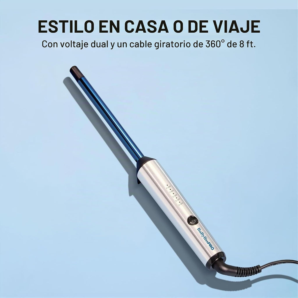 Rizador profesional BabylissPRO Nano Titanium para todo tipo de cab...