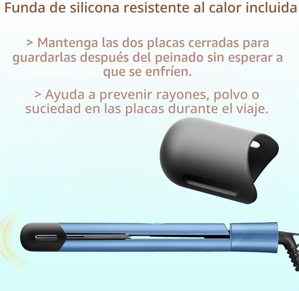 NITION Nano Titanium Alisador de pelo de 1 pulgada Placa de calenta...