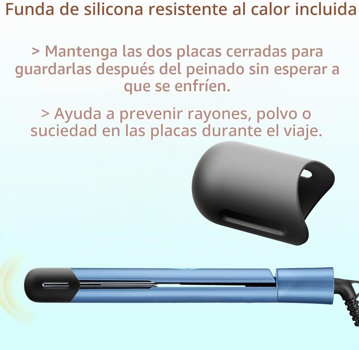 NITION Nano Titanium Alisador de pelo de 1 pulgada Placa de calenta...