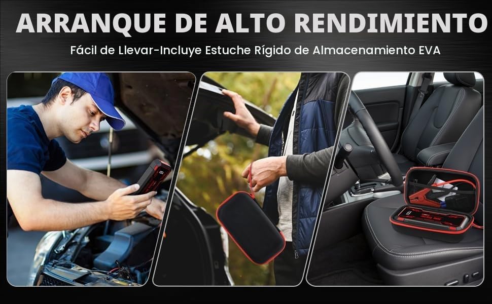Arrancador de Batería de Coche 6000A, Arrancador de Batería de Coch...