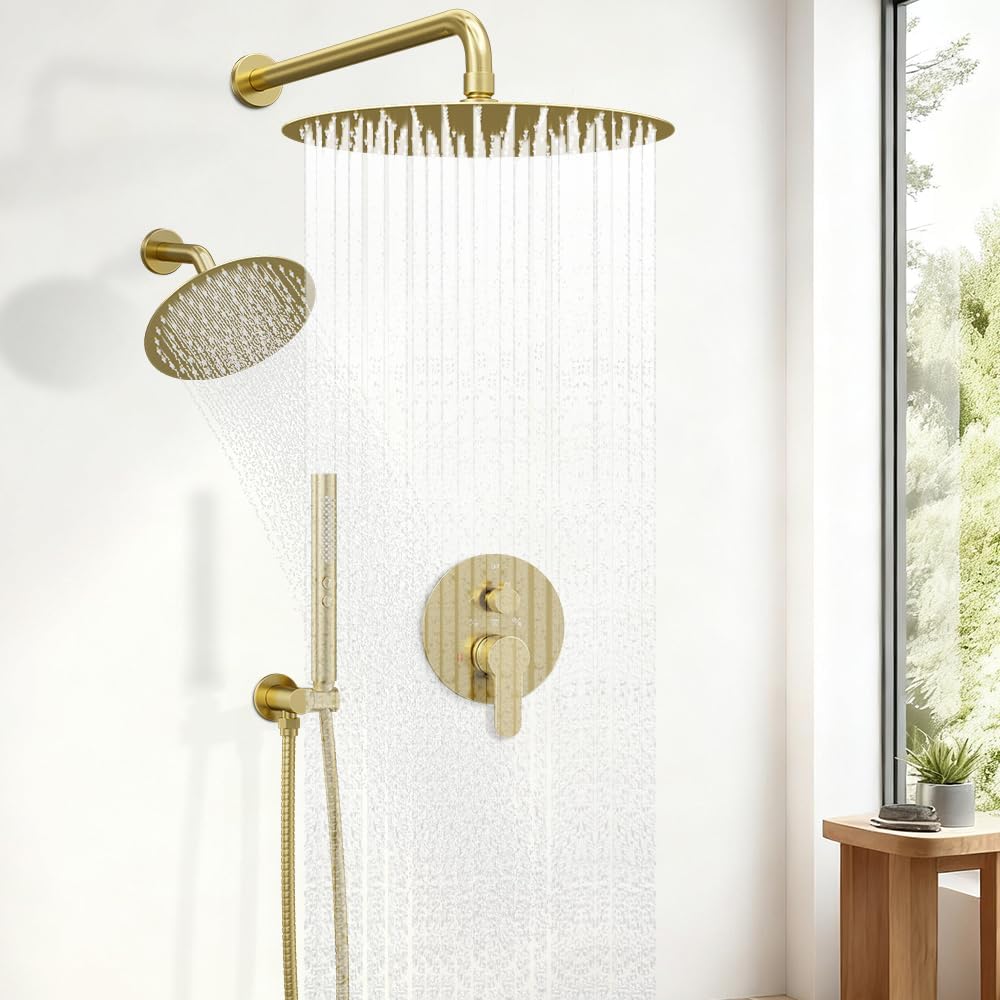 Sistemas de Ducha STARBATH - Cabezal de ducha de lluvia doble redon...