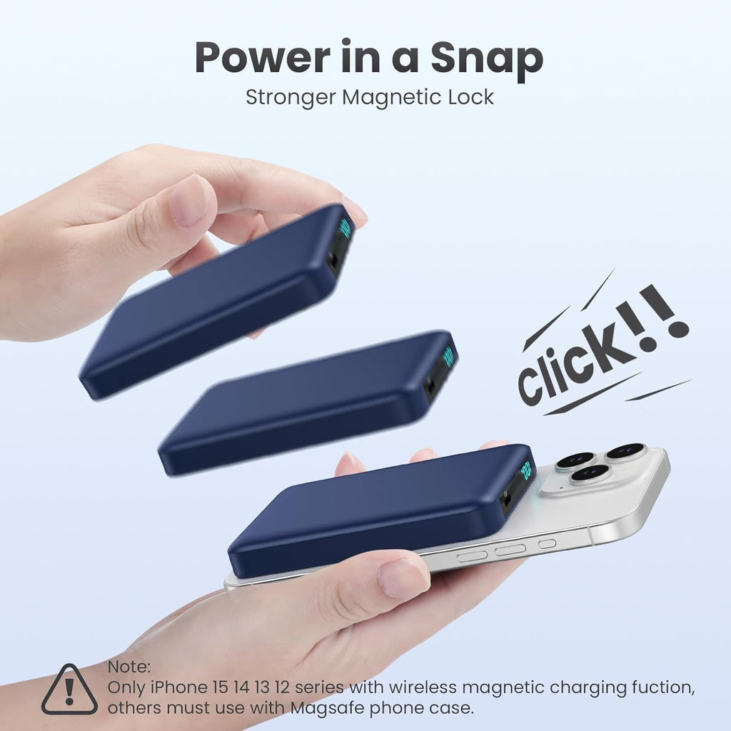 Cargador portátil magnético de 10800 mAh para batería Magsafe, banc...