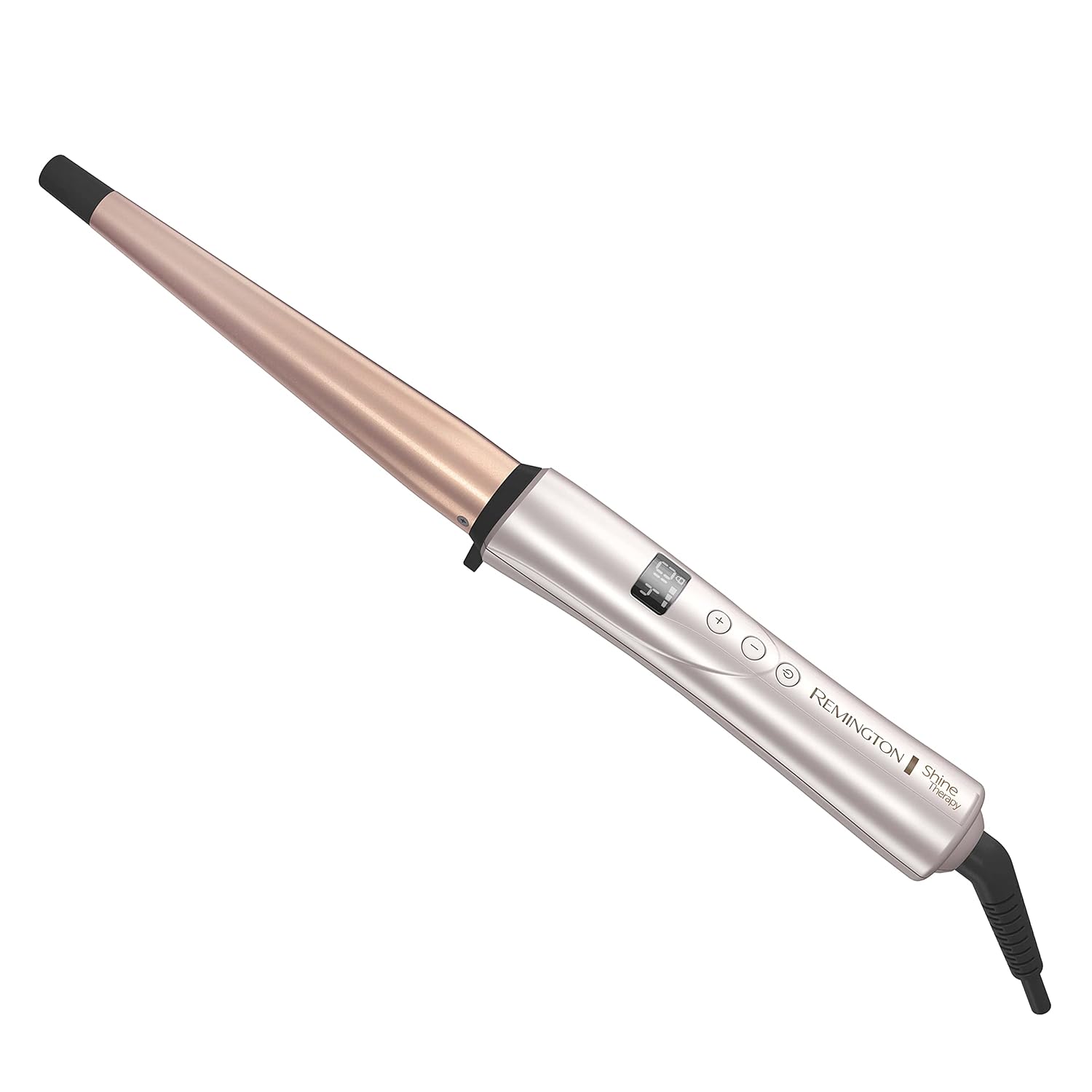 Remington Shine Therapy - Varita rizadora cónica con infusión de ac...