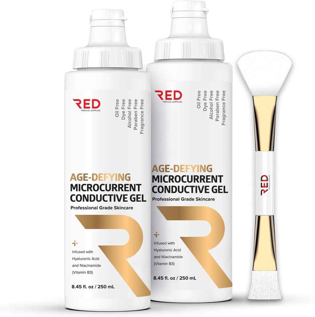 Gel conductor de microcorriente que desafía la edad con ácido hialu...