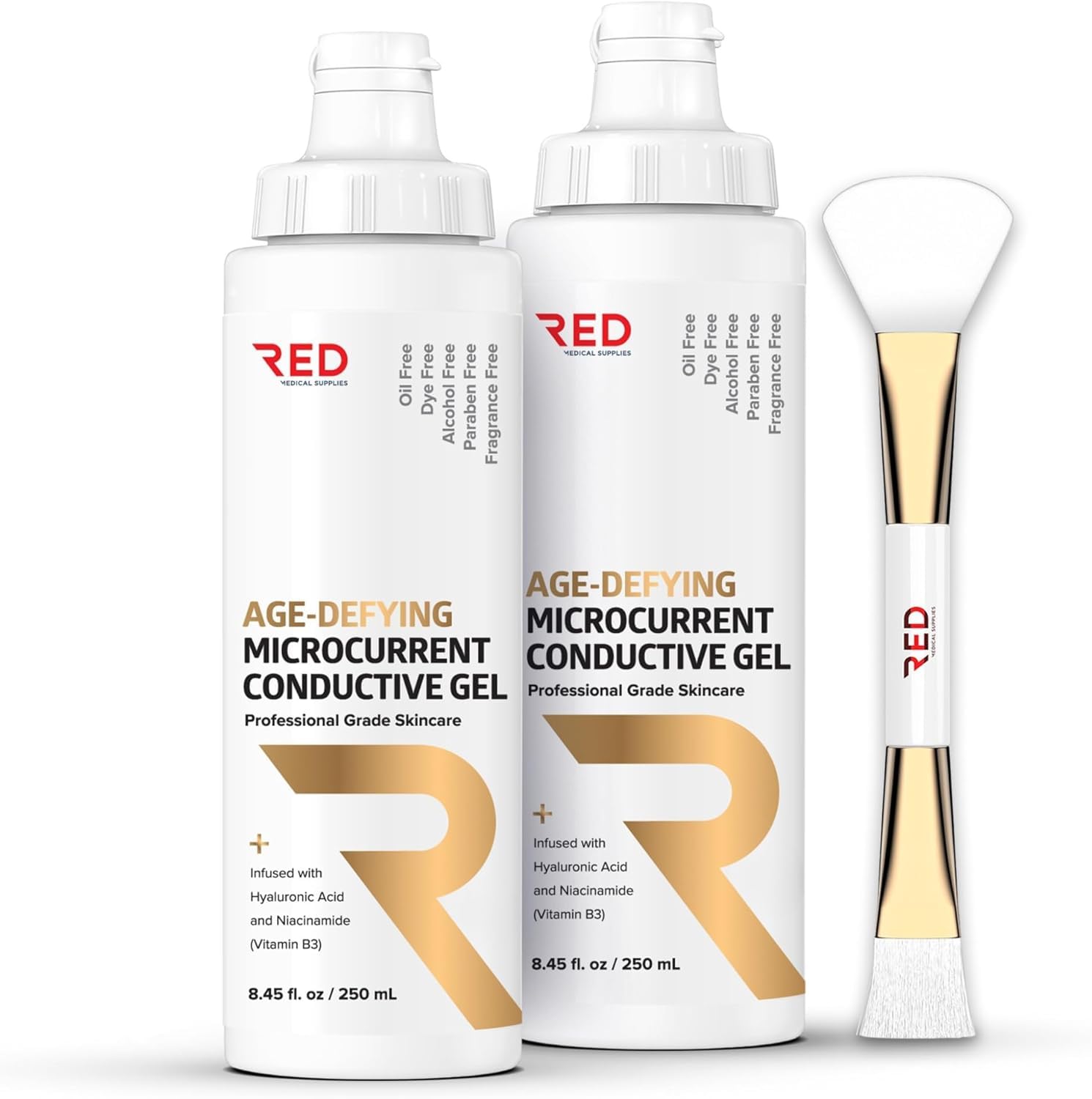 Gel conductor de microcorriente que desafía la edad con ácido hialu...