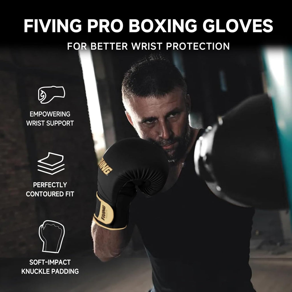 Guantes de boxeo para hombres y mujeres con envolturas de mano, gua...