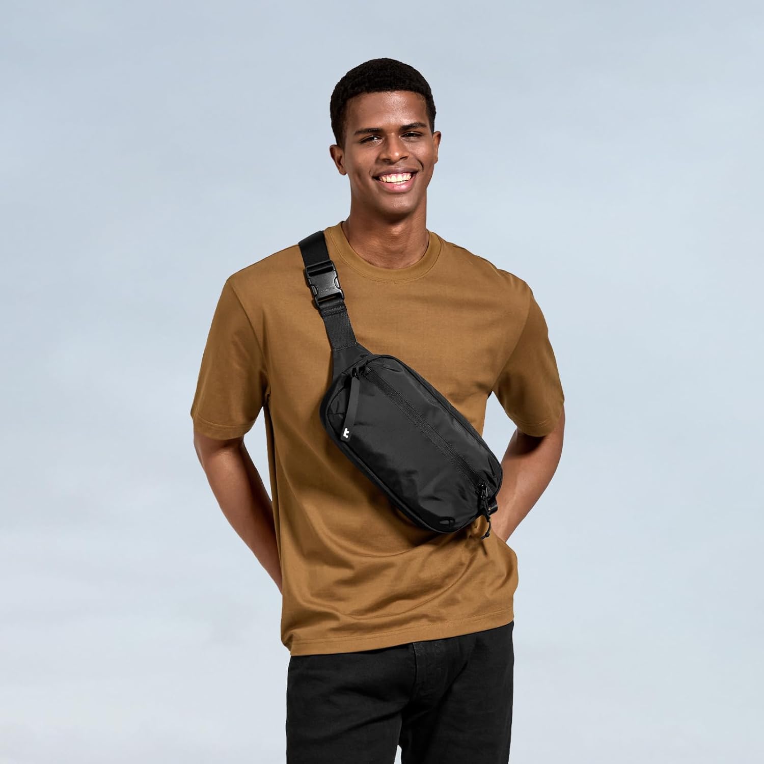 tomtoc Bolso de 1.5L-3.5L con bloqueo RFID, mochila cruzada minimal...