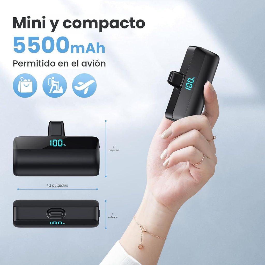 [Paquete de 2] Mini cargador portátil para iPhone 17\/16\/15, carga...