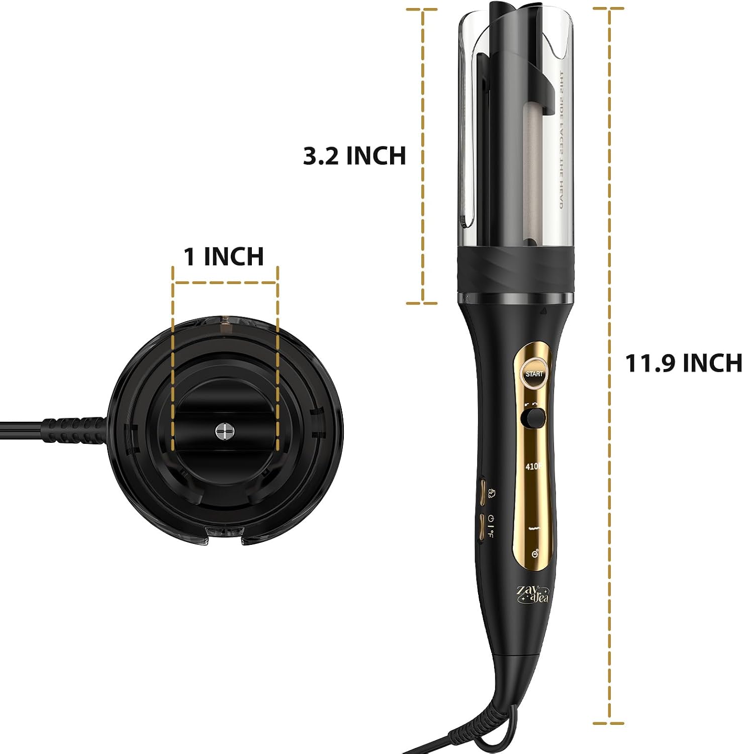 Zavarea Plancha rizadora giratoria automática para cabello largo, v...