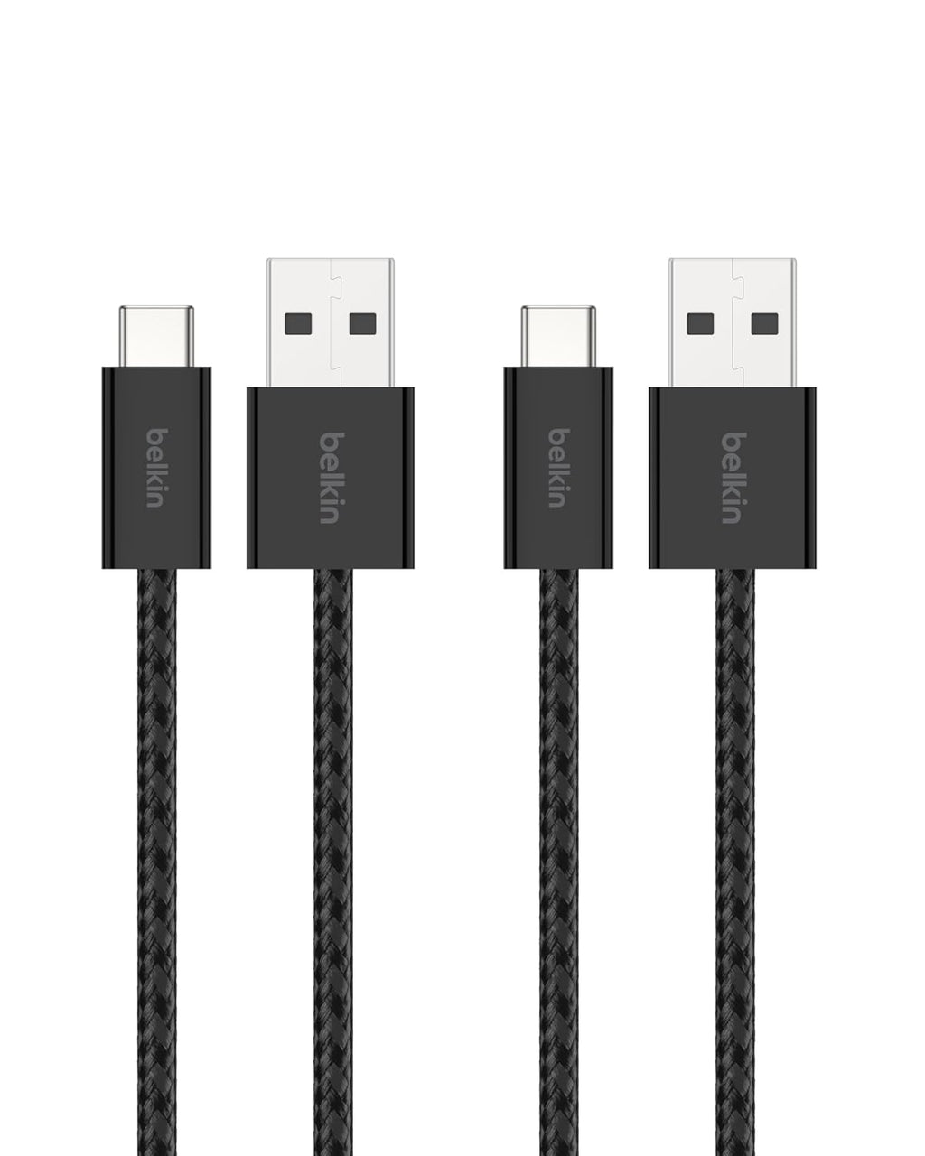 Belkin Paquete de 2 cables USB A a USB C, 3.3 pies, 15 W, cargador...