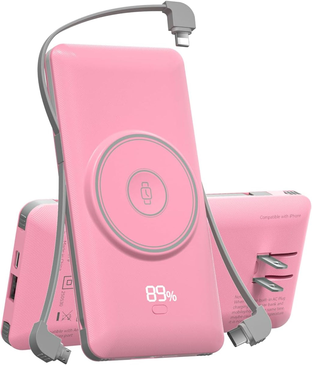 Cargador Portátil Magnético de 10000mAh para iWatch e iPhone, Banco...