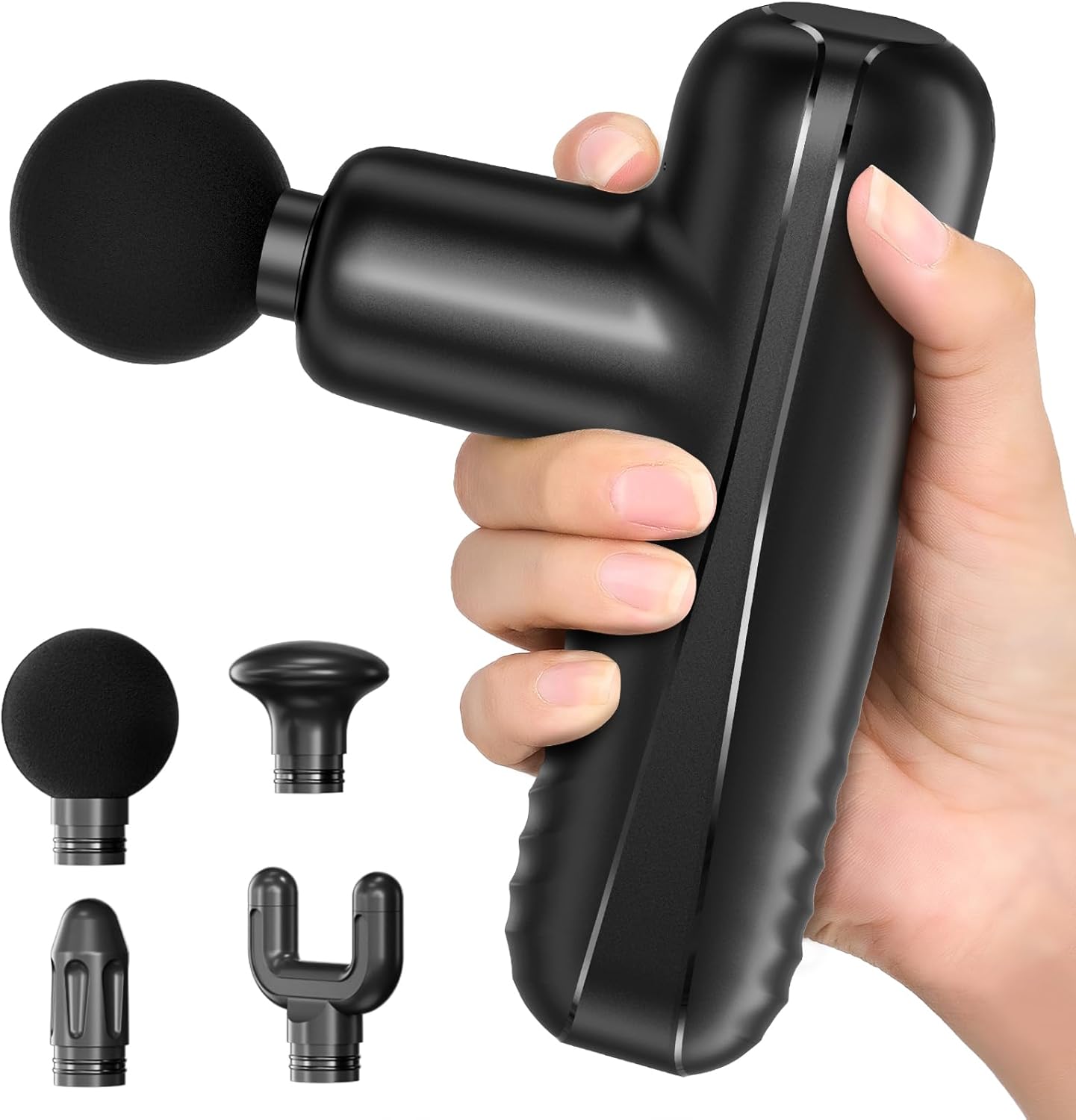 PENJOY Mini pistola de masaje, potente masajeador muscular de mano...