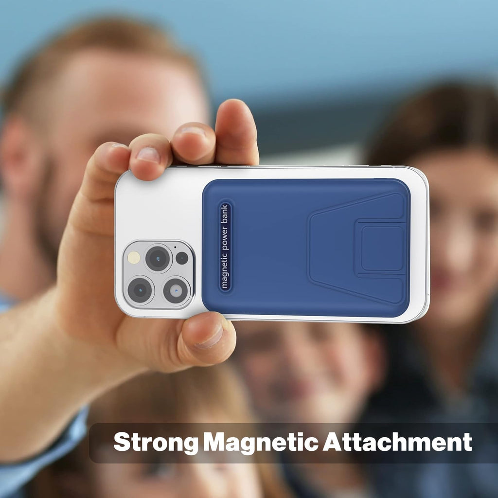 AOGUERBE Magsafe Power Bank, batería magnética plegable de 10000 mA...