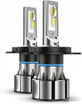 Luces LED H4 para automóvil, bombillas para faros delanteros, 40000...