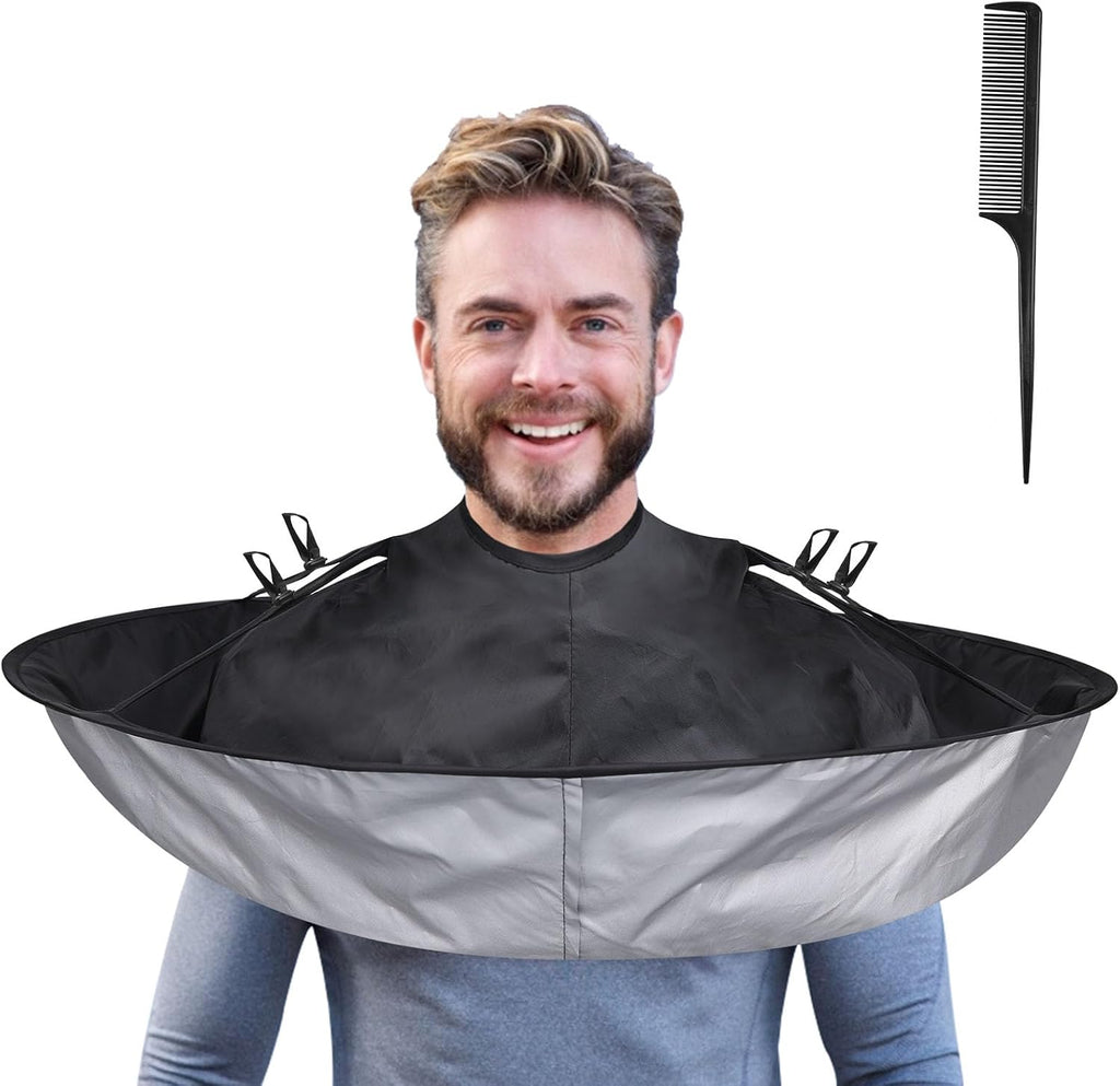 Capa de corte de pelo Lictin Negra - Capa de corte de pelo con para...