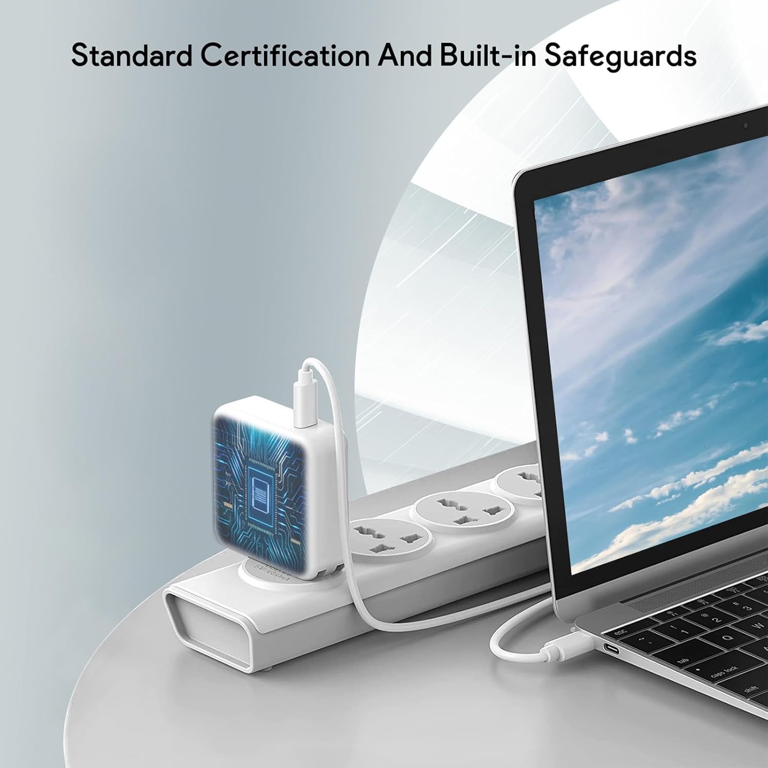 Cargador para MacBook Pro - Cargador USB C de 96W Cargador rápido p...