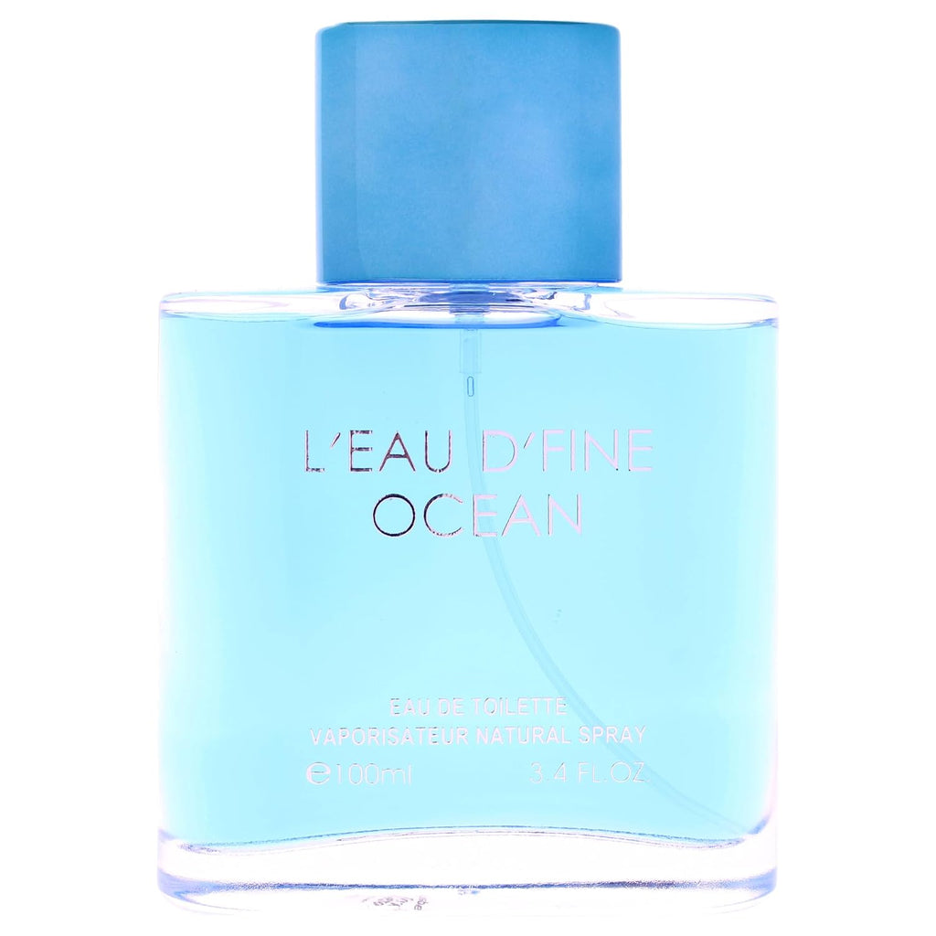 LEau DFine Ocean de Fine Perfumery para hombres - 3.4 oz EDT Spray