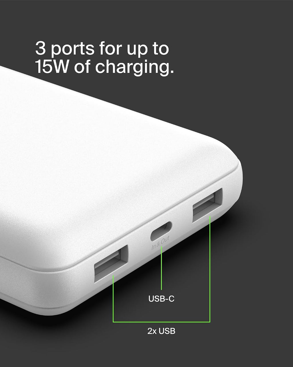 Cargador portátil Belkin, banco de energía USB C de 20000 mAh con 1...