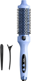 Wavytalk Cepillo térmico Blowout Boost, cepillo redondo calentado d...