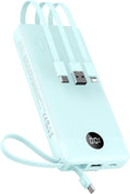 VEEKTOMX Cargador portátil con cables integrados, banco de energía...
