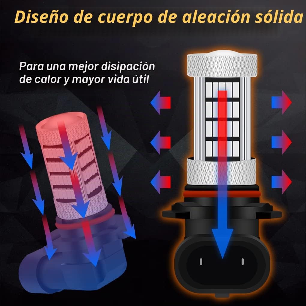 GLOFE Bombillas LED de alta potencia de 92 SMD 10000 K azul profund...