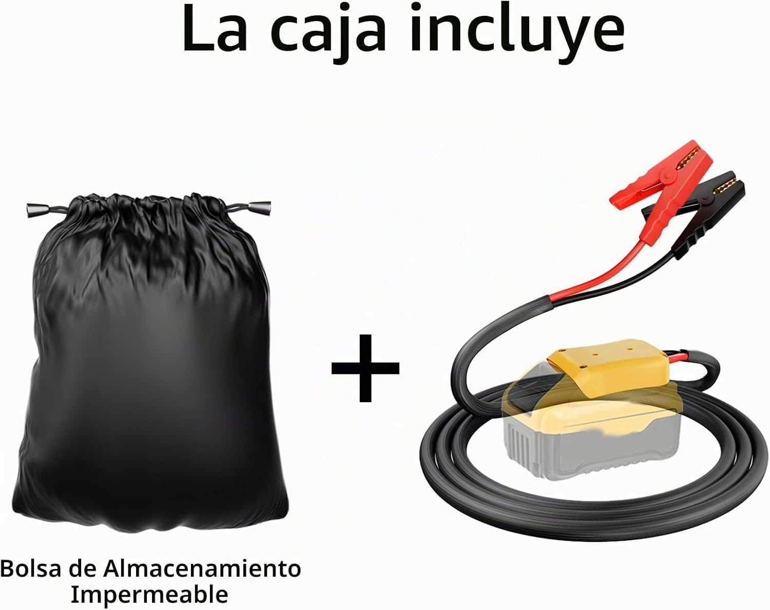 Cables de puente con adaptador para batería Dewalt 20V, cables de r...